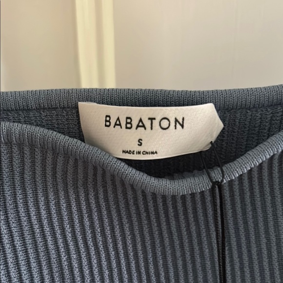 Aritzia Babaton Ribbed Strapless Mini Dress - Picture 2 of 3